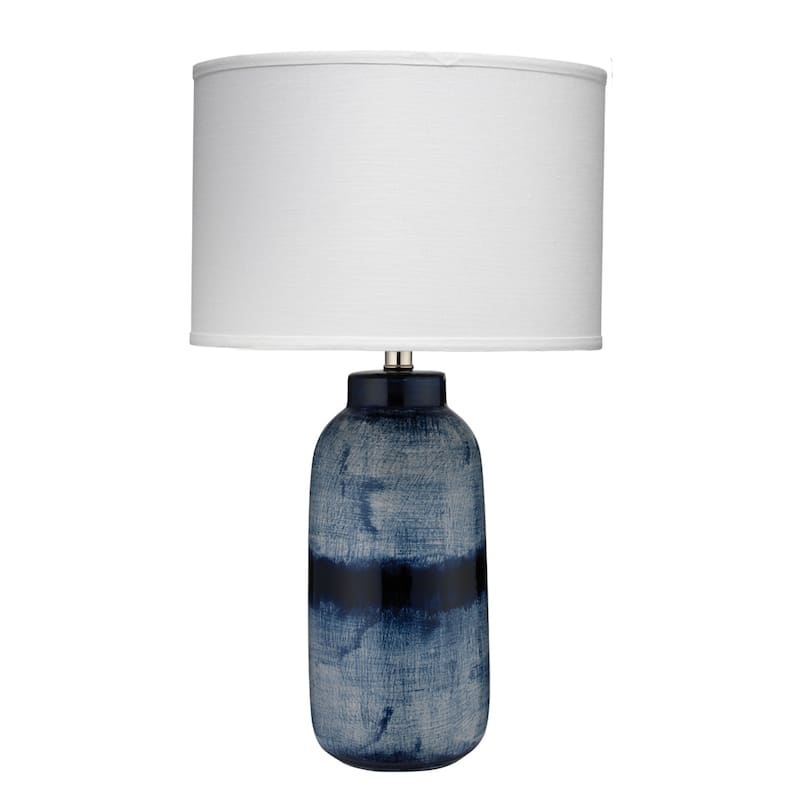 Jamie Young Batik Ceramic Table Lamp - White