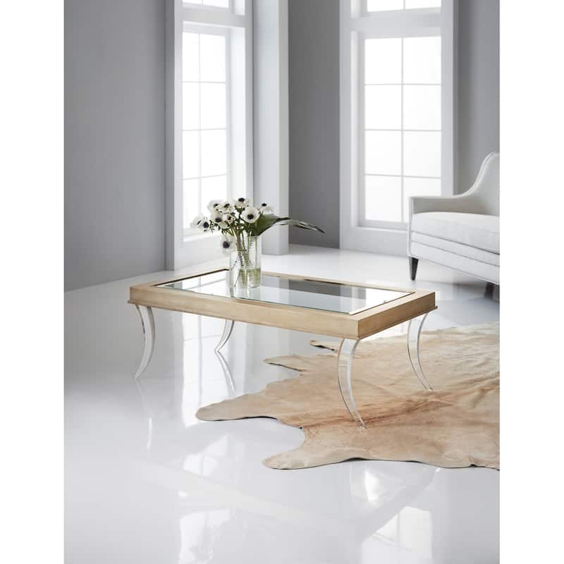 Hooker Furniture 638-80118 Melange 48" Wide Tempered Glass Top Coffee