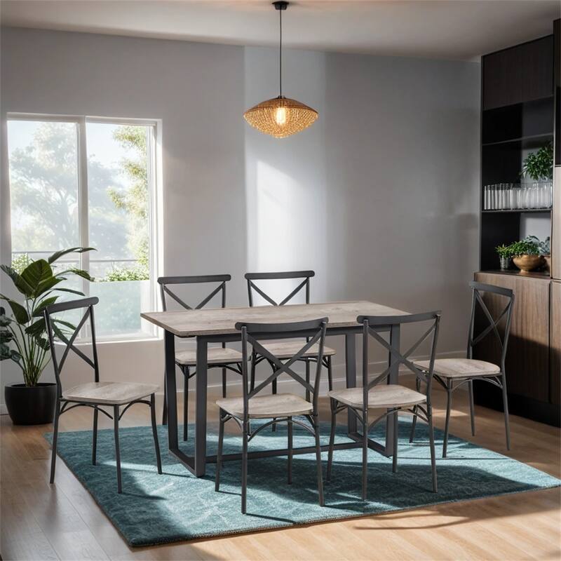 7PCS Dining Set,Kitchen Table Set Perfect for Kitchen,Breakfast Nook