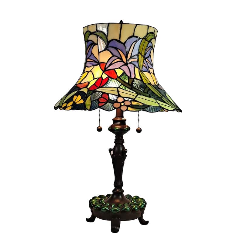 Entrada Floral Tiffany Table Lamp