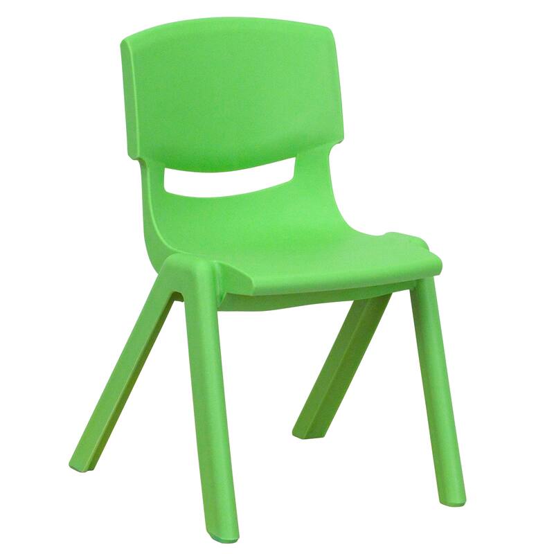 10 Pack Plastic Stackable School Chair with 12" Seat Height - Preschool Chair