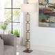 preview thumbnail 2 of 5, Uttermost Link Brushed Gold Floor Lamp - 19"W x 67"H x 19"D