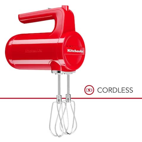 KitchenAid Cordless 7 Speed Hand Mixer Passion Red