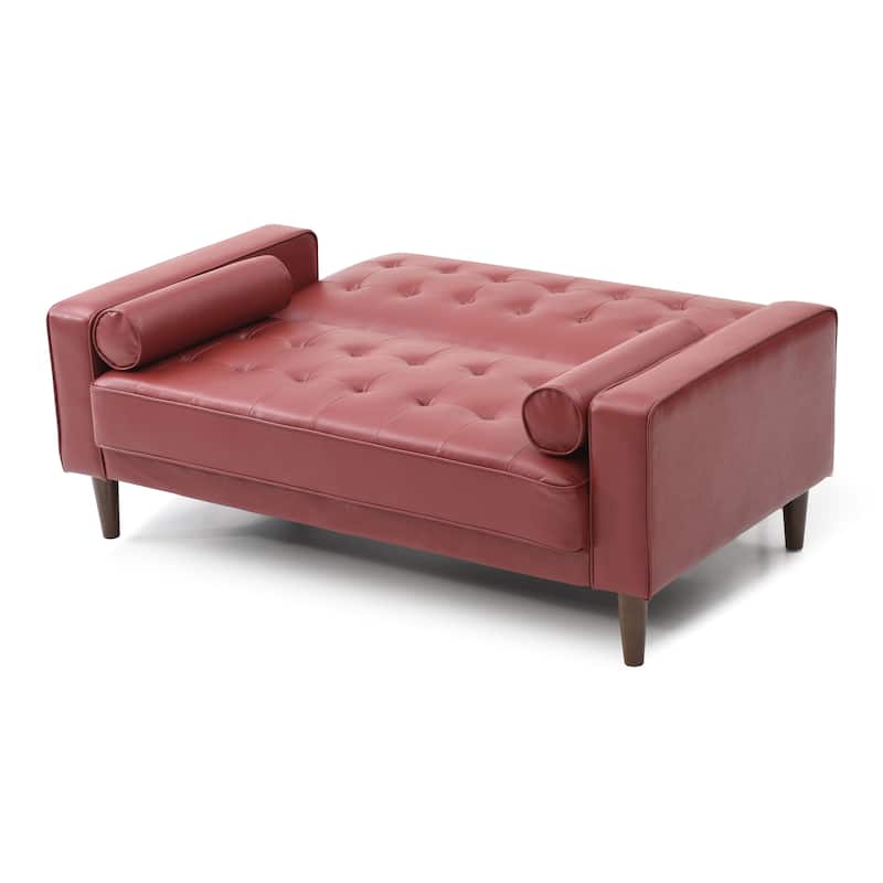 Andrews Faux Leather Loveseat Bed