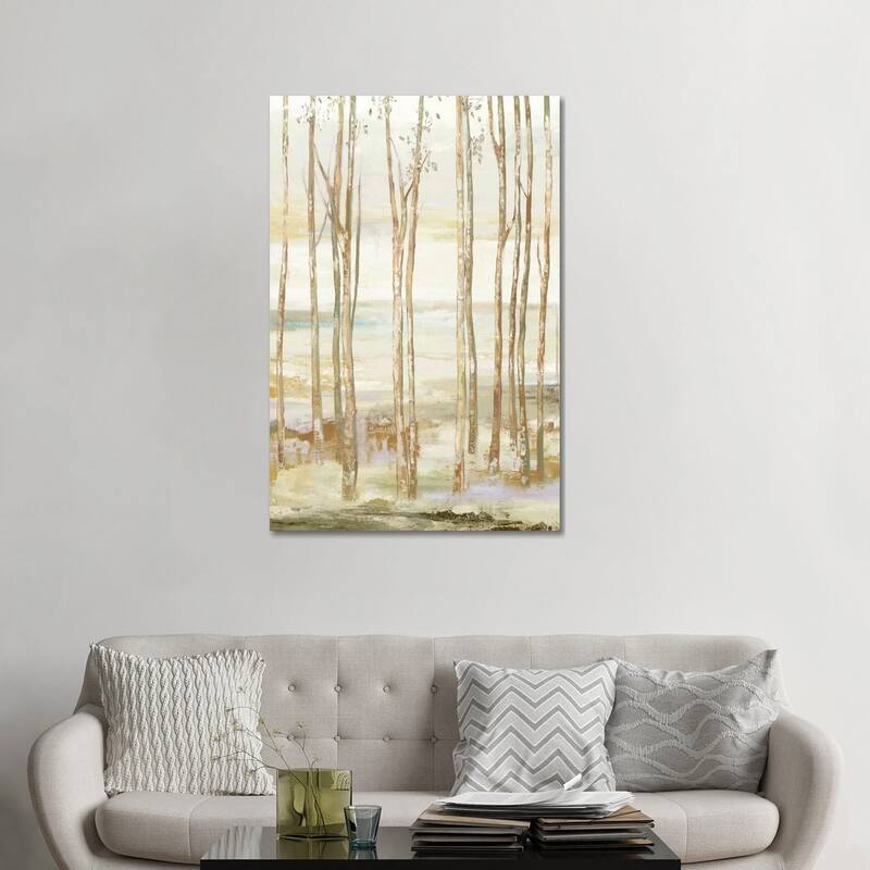 iCanvas "White On White Trees" by Allison Pearce Canvas Print - 48x32x1.5