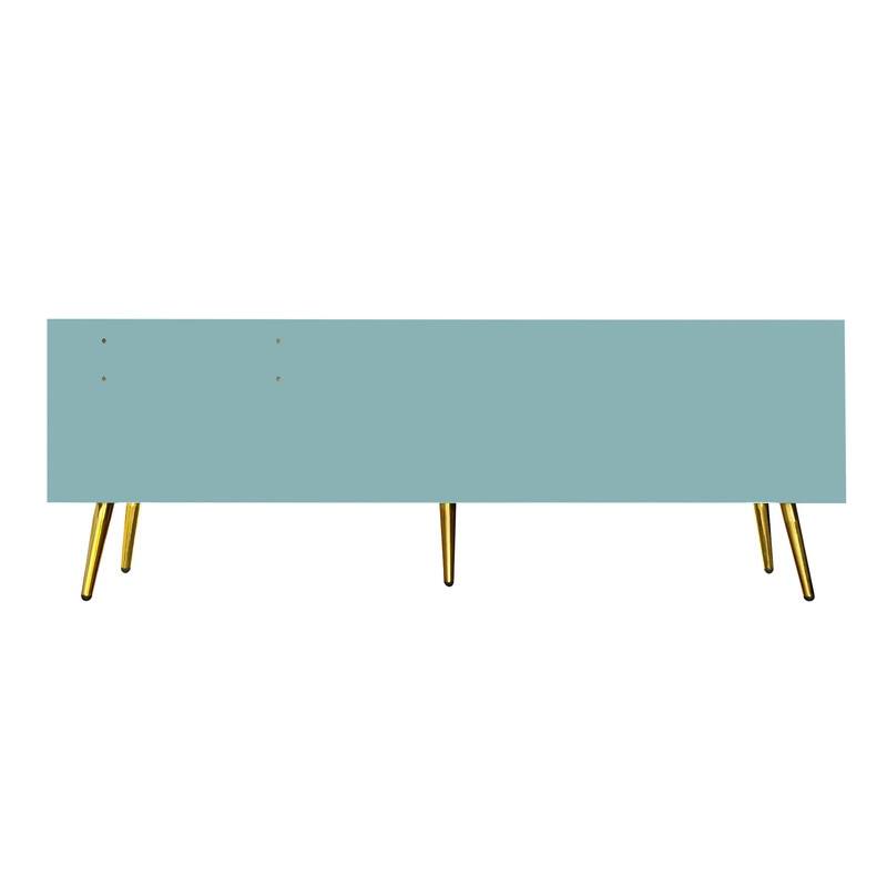 Modern Shoe Storage Bench with Storage Cabinet and Upholstered Cushions, Entryway Bench with Open Compartment for Living Room