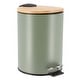preview thumbnail 79 of 79, Stylish Trash Can with Bamboo Lid and Pedal, 2.5L Capacity - 9.2" H x 8" L x 8" W