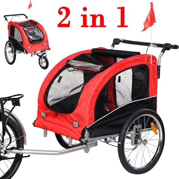bike trailer with suspension