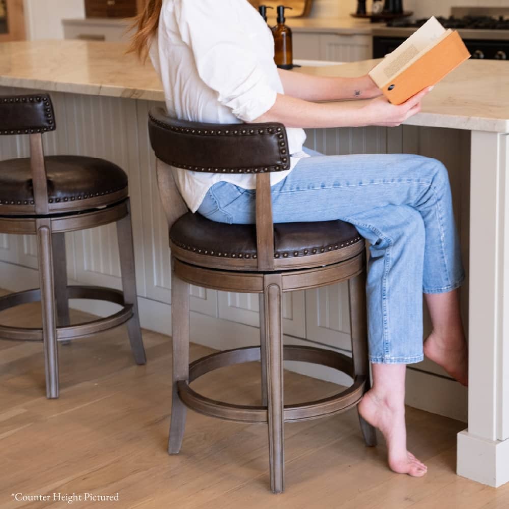 Maven Lane Alexander Swivel Kitchen Stool