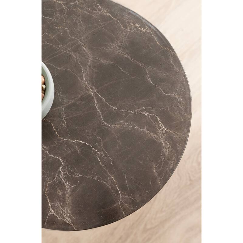 Kate and Laurel Engles Adjustable Marble Table and Plant Stand