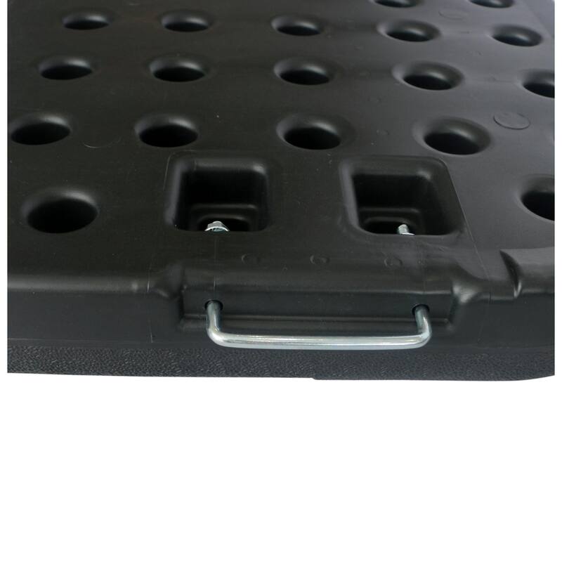 Glam 10-foot Solar LED Cantilever Umbrella with Base (UV 50+)