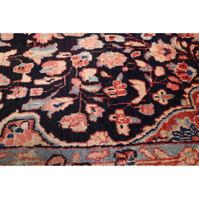 ECARPETGALLERY Hand-knotted Anadol Dark Navy Wool Rug - 4'1 x 9'2