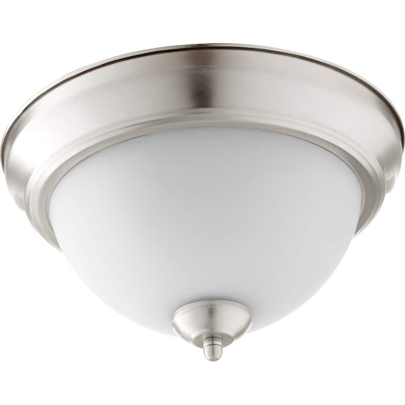 Quorum International 2 Light 12" Wide Flush Mount Bowl Ceiling Fixture