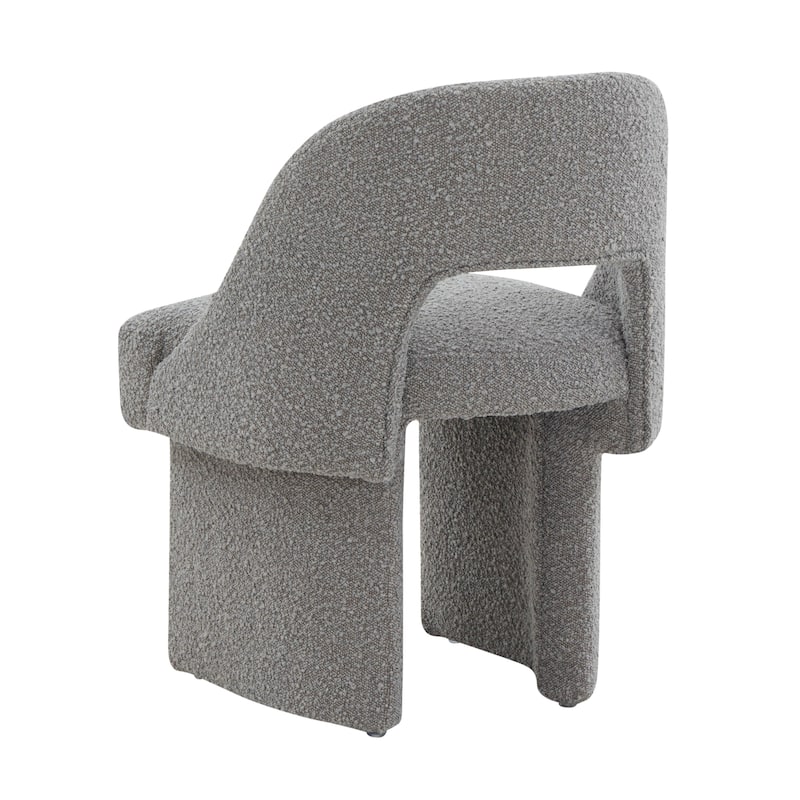 Boucle Set of 2 Modern Elegant Upholstered Accent Chair with MDF Wood Frame for Home Office Living Room & Bedroom