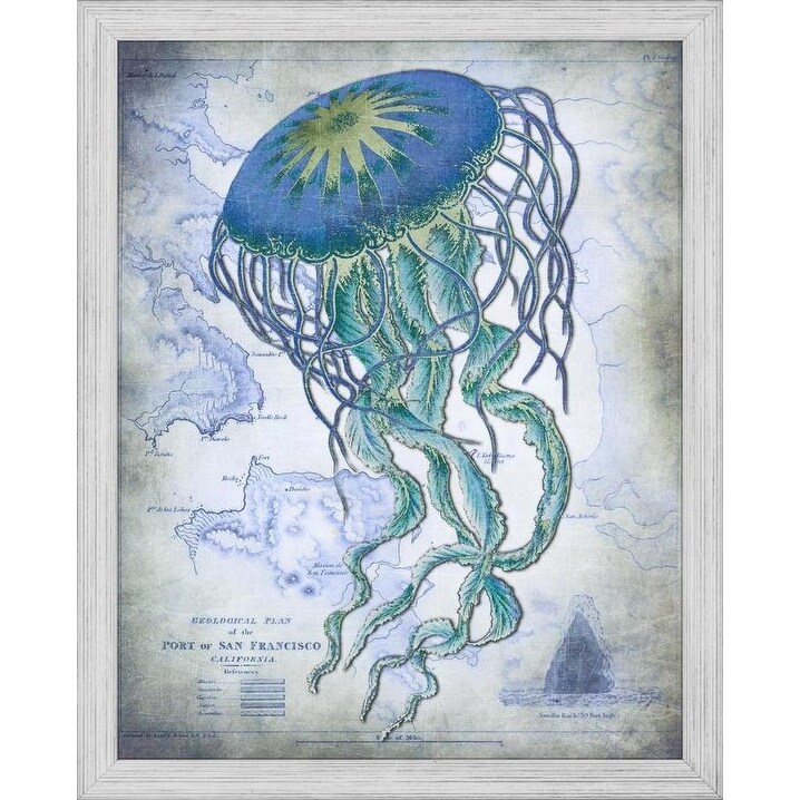Shop Easy Art Prints Fab Funky S Jellyfish On Image Of Nautical