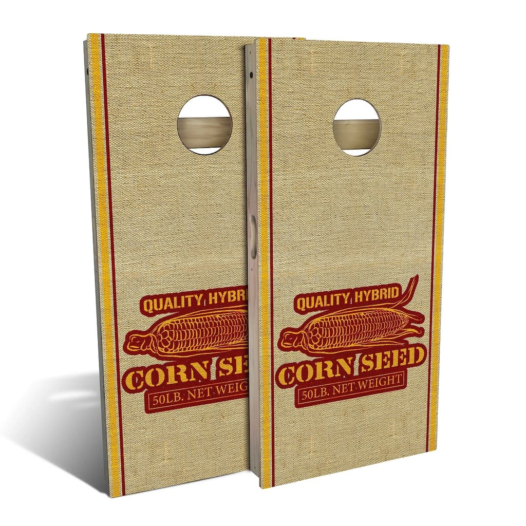 Corn Seed Sack Outdoor Cornhole Board Set