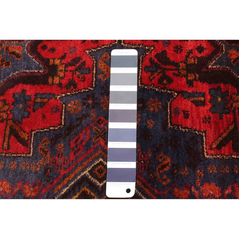 ECARPETGALLERY Hand-knotted Teimani Dark Navy Wool Rug - 2'9 x 4'1