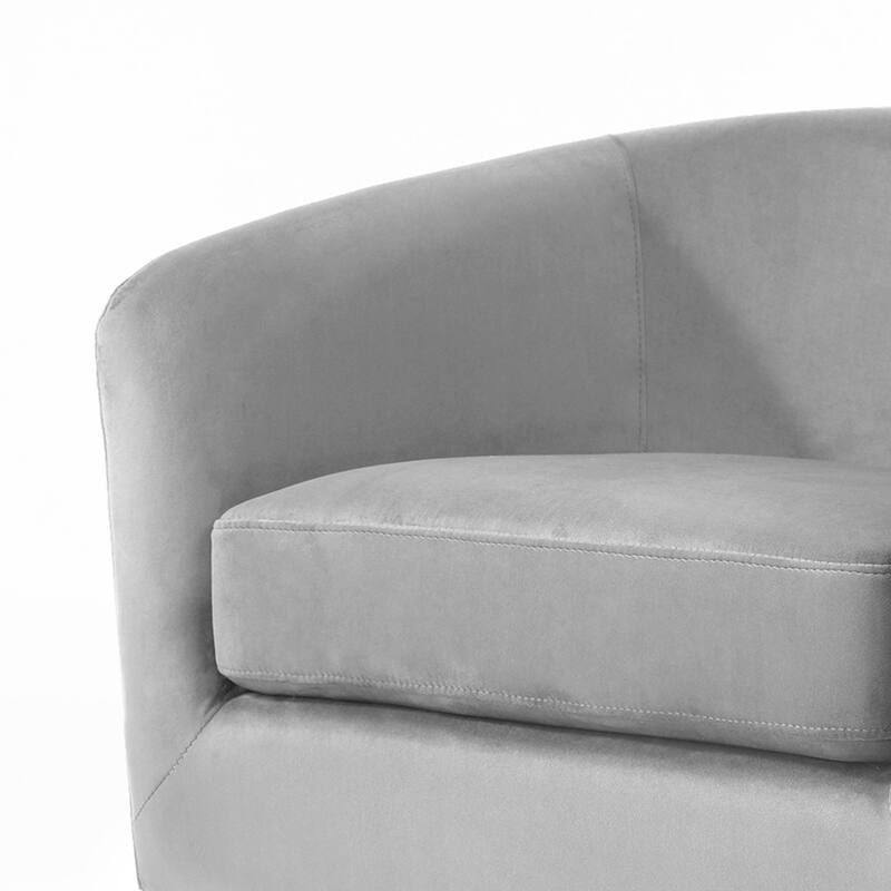 Modern Barrel Swivel Accent Chairs For Living Room