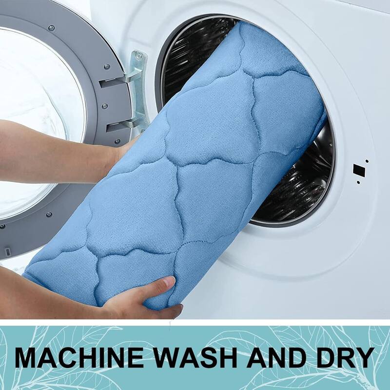 Memory Foam Bath Mat Rug 24x16