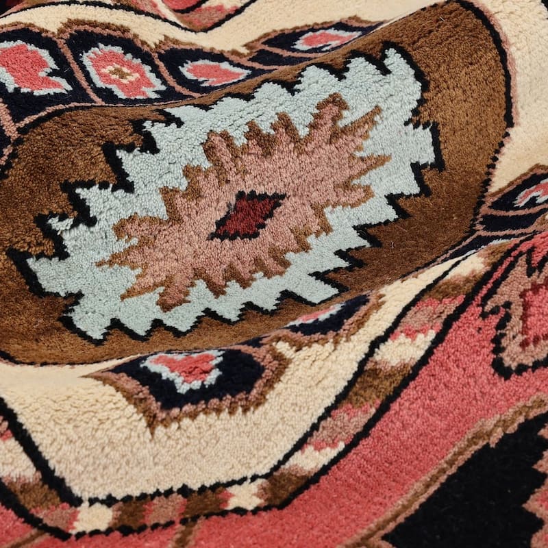 Overton Handmade Boho Southwestern Area Rug