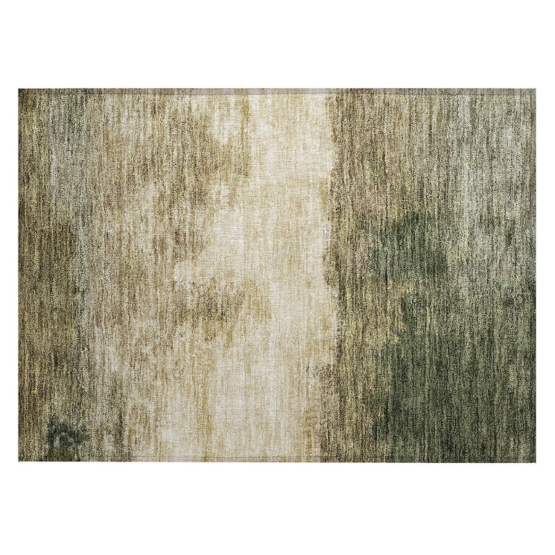 Machine Washable Indoor/ Outdoor Contemporary Chantille Rug