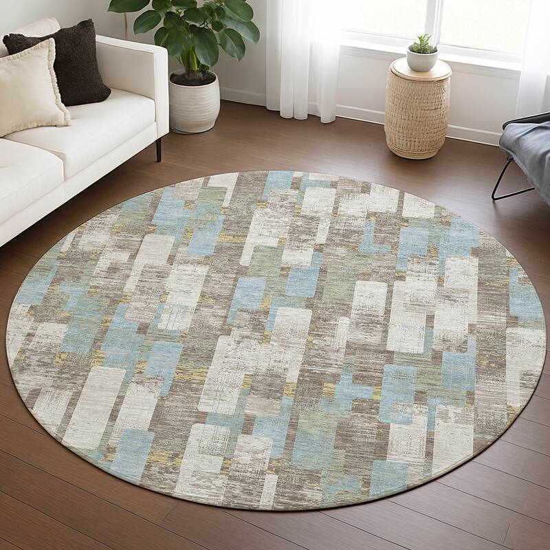 Machine Washable Indoor/ Outdoor Casual Carson Chantille Rug