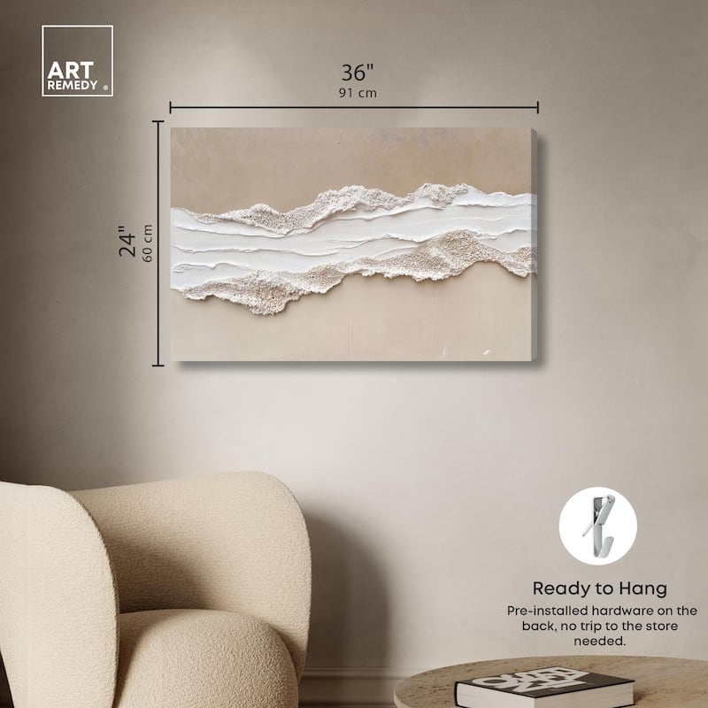 Textured Sea I Canvas by Art Remedy, Gallery Wrapped