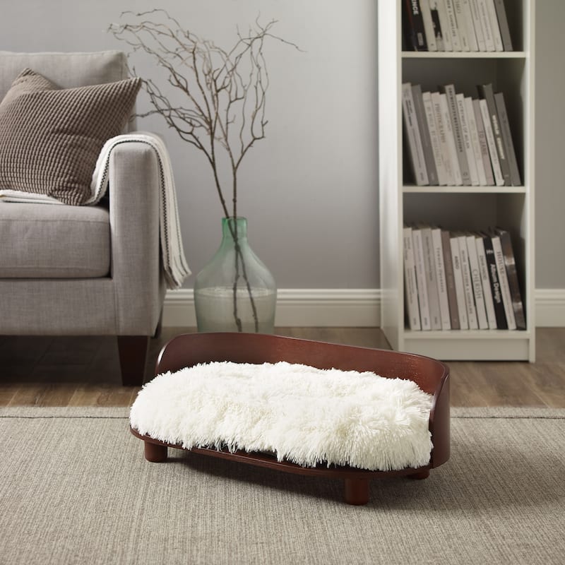 Sam's Pets Kuai Dog Bed Bent Wood Medium dark Brown