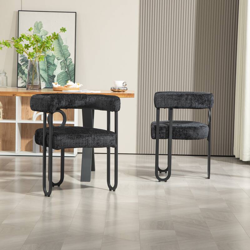 Contemporary Designed Upholstered Accent Chair set of 2