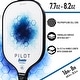 preview thumbnail 6 of 6, Franklin Sports Pilot Pickleball Paddle, Blue, 10mm Spin Pro Core