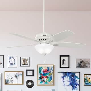 Hunter 52" Newsome Ceiling Fan with LED Bowl Light Kit and Pull Chain