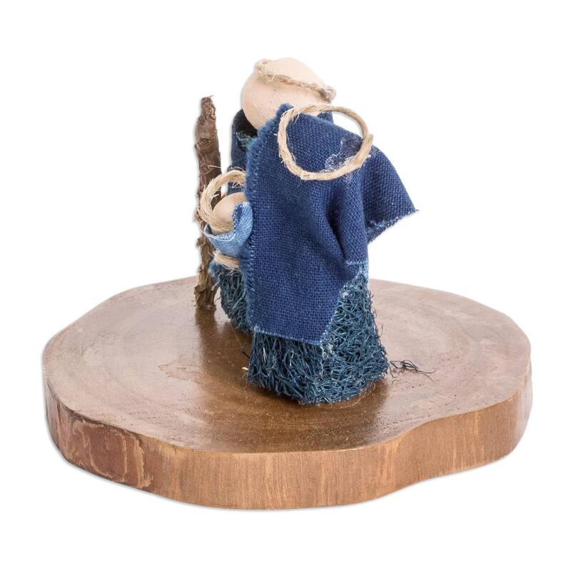 Novica Handmade Dream Of Love Natural Fiber Nativity Sculpture