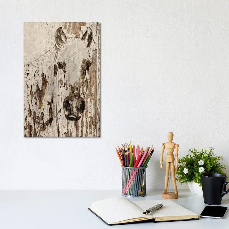 iCanvas "Champagne Horse" by Irena Orlov Canvas Print - 12x8x0.75