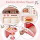 preview thumbnail 8 of 18, Costway Kids Pretend Kitchen Playset Role Play Kitchen Play Toy with - See Details