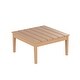 preview thumbnail 47 of 56, Laguna Poly Eco-Friendly 32-inch Square Outdoor Coffee Table Teak