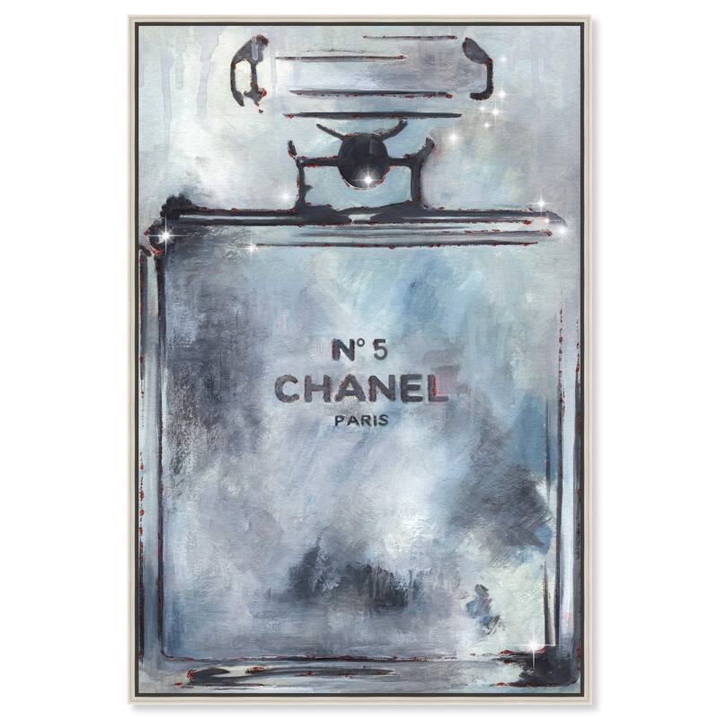 Doll Memories - Grey Perfume Canvas by Art Remedy - Silver - 24" x 36"