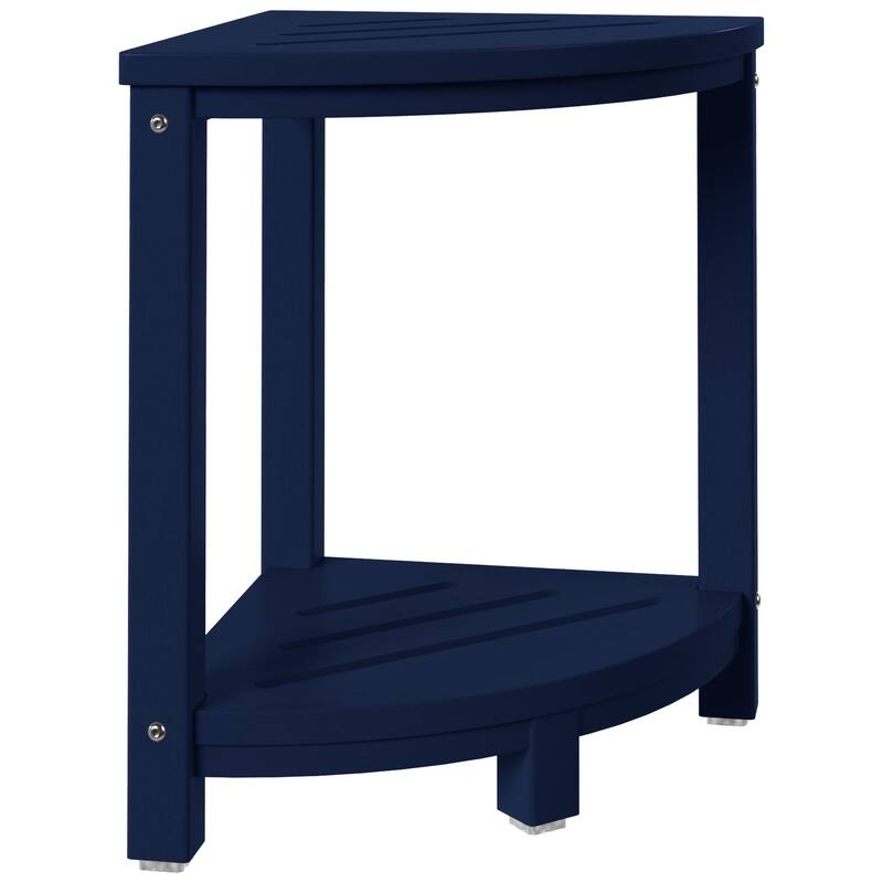 Anapolis Poly Corner Shower Bench - Navy Blue