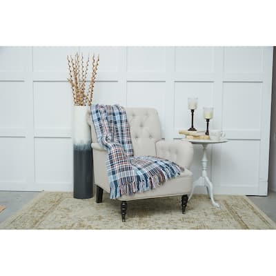 Lawson Lake Plaid 50" x 60" Cotton Throw Blanket