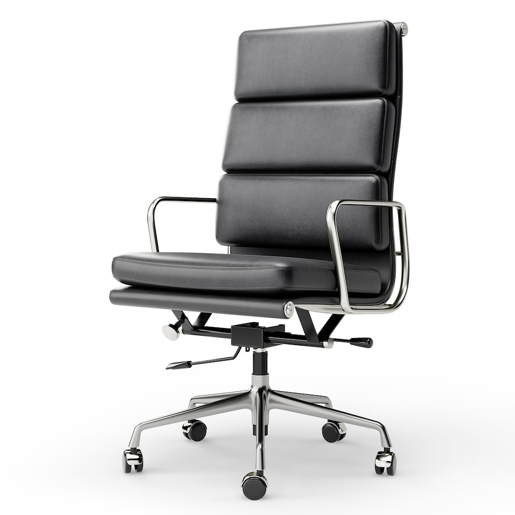 Executive Chair Upholstered Leather Ergonomic Adjustable Office Chair
