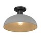 preview thumbnail 3 of 9, Golden Lighting 2866-OSF Levitt 14" Wide Semi-Flush Outdoor Ceiling