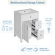 preview thumbnail 27 of 53, GDFStudio - Cielo 24" Bathroom Vanity with Ceramic Sink, 2 Soft Close Drawers, Door & Storage Racks