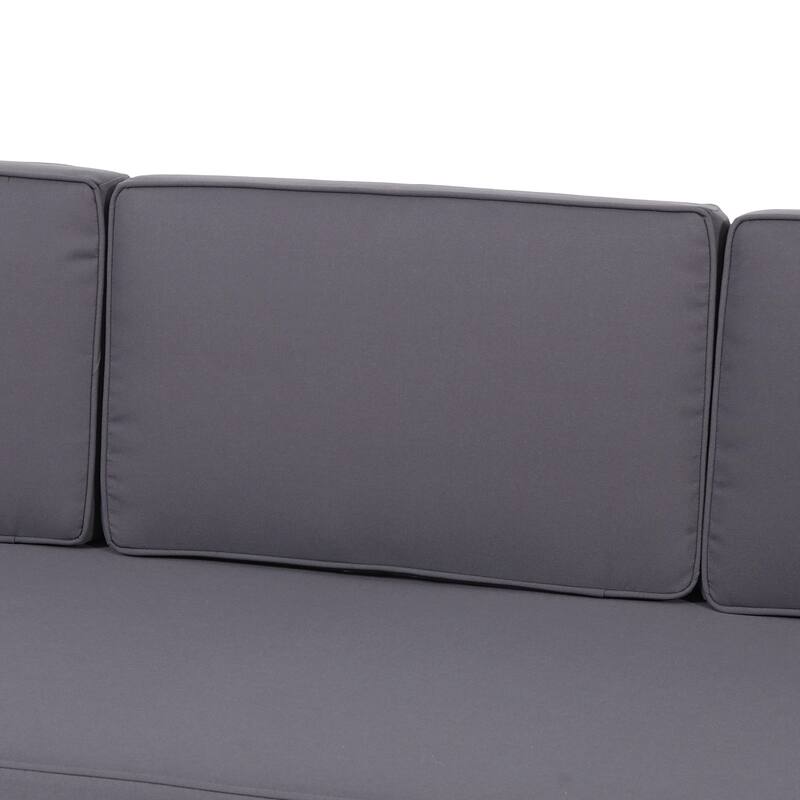Outdoor 3 Seater Sofa with Cushions - Acacia Wood Frame