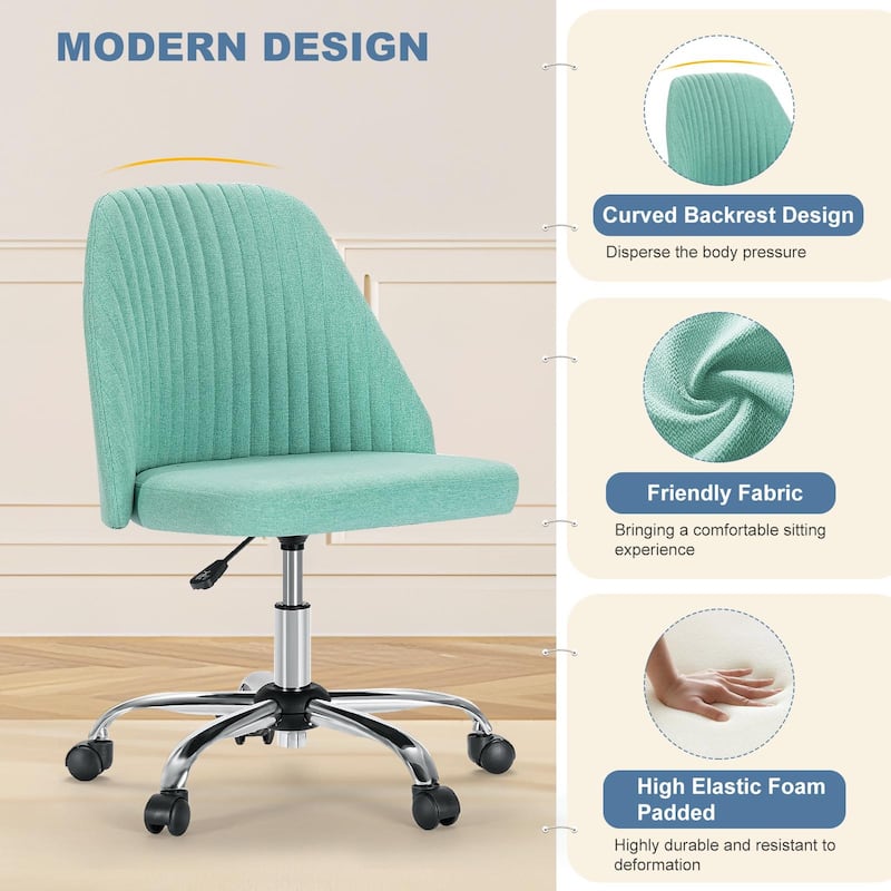 Adjustable Height Swivel Chair for Home Office