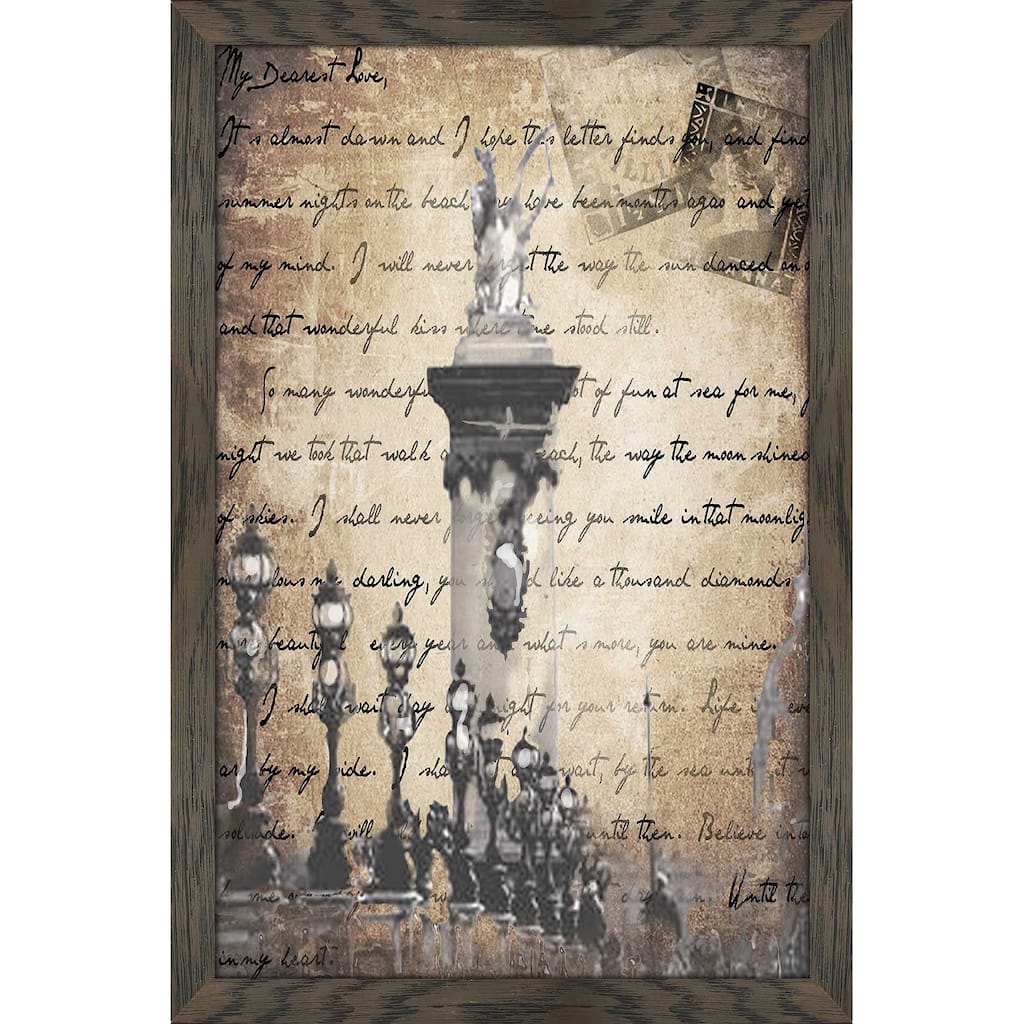 "Vintage Paris 3 in Sepia" by Jodi Print on Acrylic