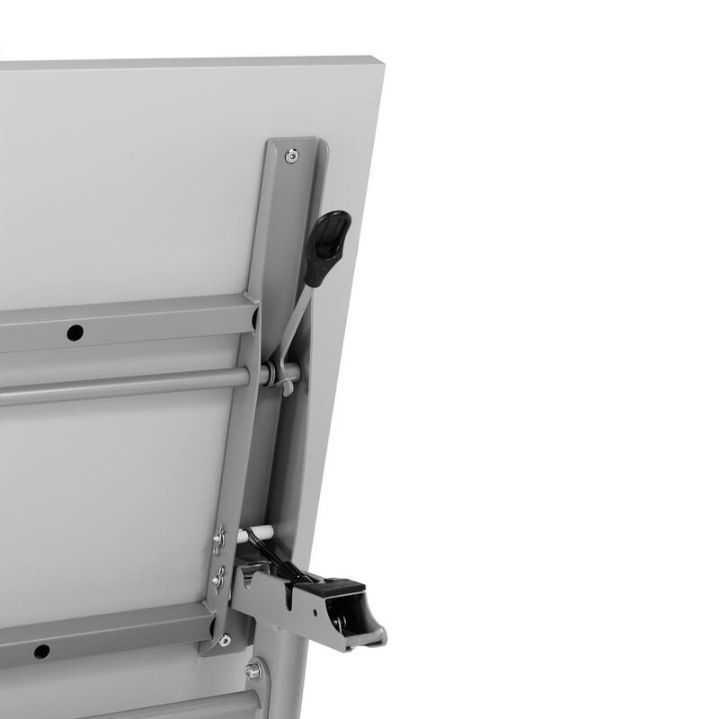 Commercial Nesting Flip Training Table with Steel Frame and Y-Legs - 23.5"W x 60"D x 30"H