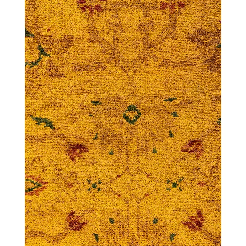 Vibrance, One-of-a-Kind Hand-Knotted Area Rug - Gold, 4' 7" x 6' 7" - 4' 7" x 6' 7"
