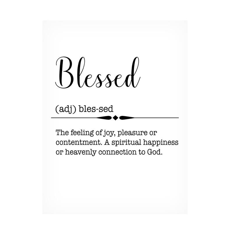 Jean Plout 'Words Blessed' Canvas Art Bed Bath & Beyond 39466546