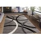 preview thumbnail 16 of 26, World Rug Gallery Contemporary Abstract Circles Design Area Rug