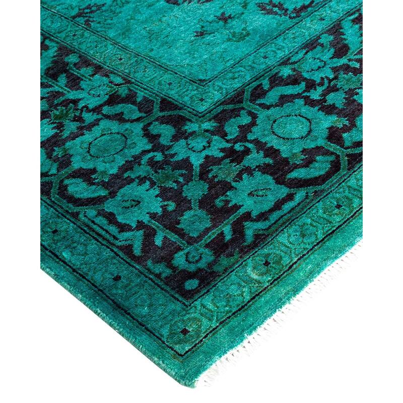 Vibrance One-of-a-Kind Handmade Area Rug - Blue, 6' 1" x 8' 9" - 6' 1" x 8' 9"