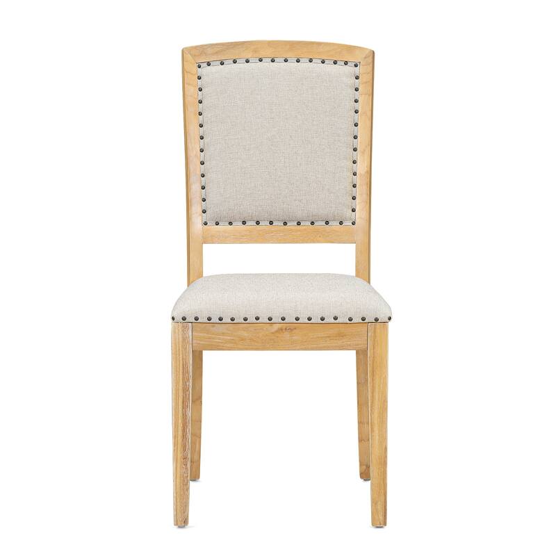 9 Pieces Extendable 84 inch Dining Table Set, 6 Upholstered Armless Dining Chairs and 2 Padded Arm Chairs